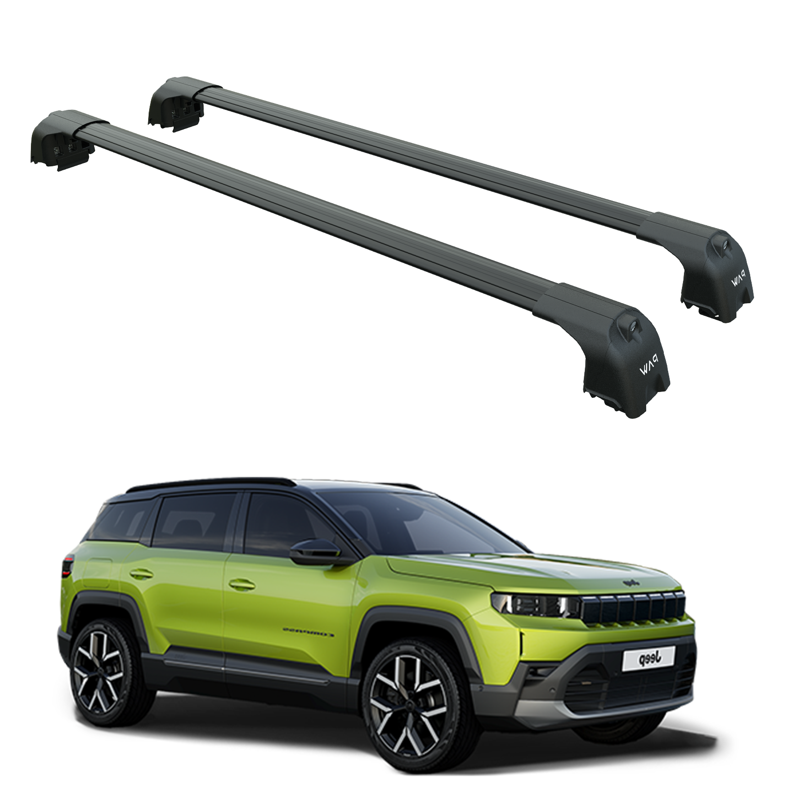 For Jeep New Compass 2025-2026 Roof Rack-Crossbars Fits to for Flush Roof Rails Black For Jeep New Compass 2025-2026 Roof Rack-Crossbars Fits to for Flush Roof Rails Black